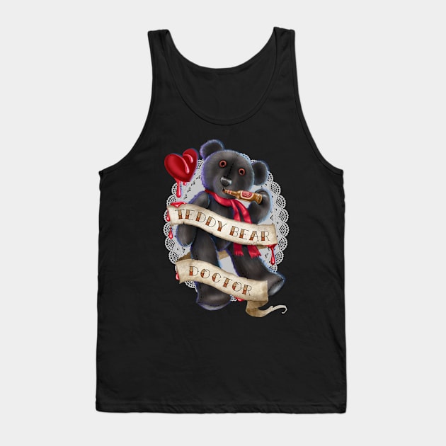 Teddy Bear Doctor Tank Top by ArtsyDenise